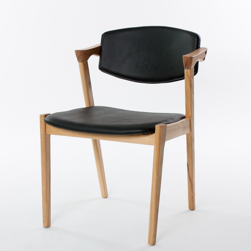 Simple all solid wood single back chair