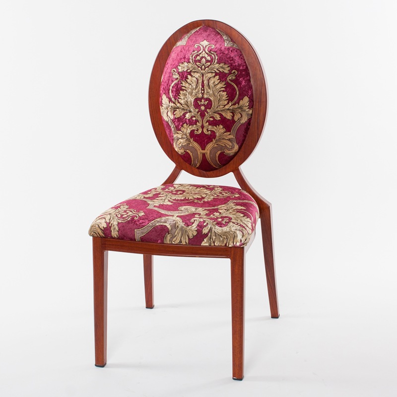 Printed European vintage Chinese and Western dining chair