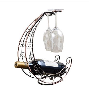 【 Pirate ship wine rack, wine glass set 】