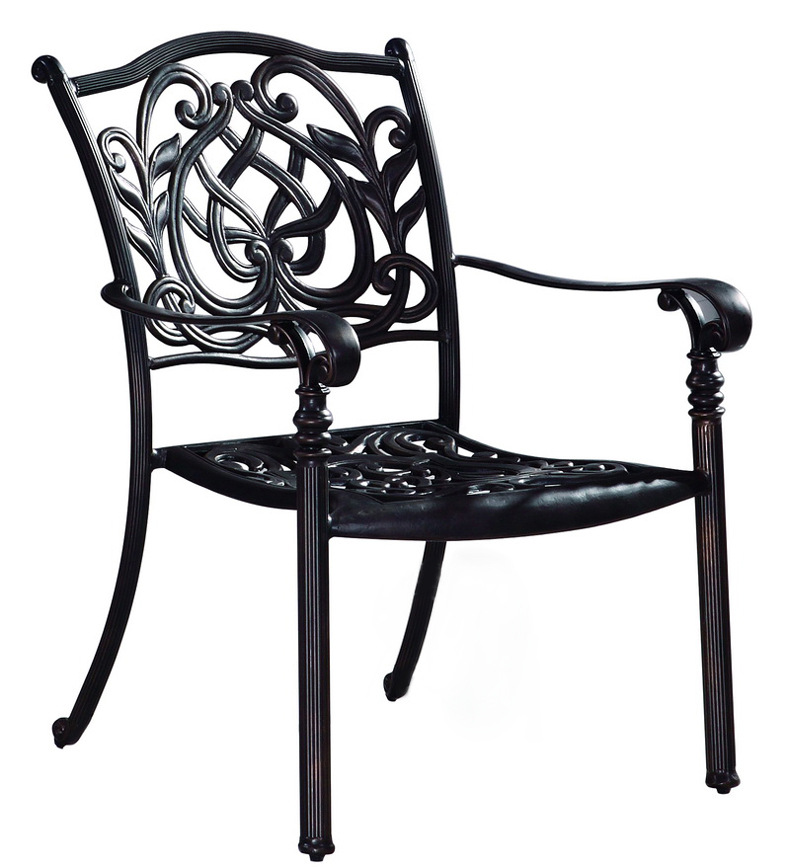 Aluminum cast aluminum garden tables and chairs