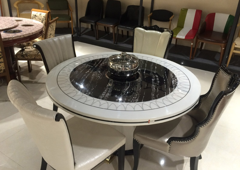 Modern simple marble round table
