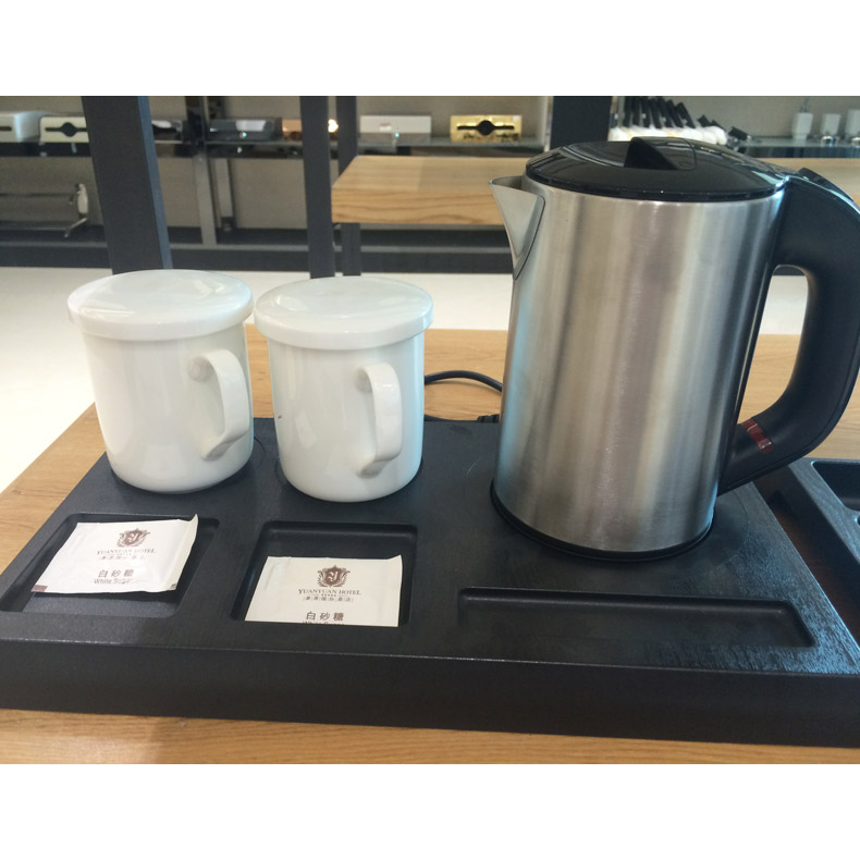 Hotel electric kettle with tray cup