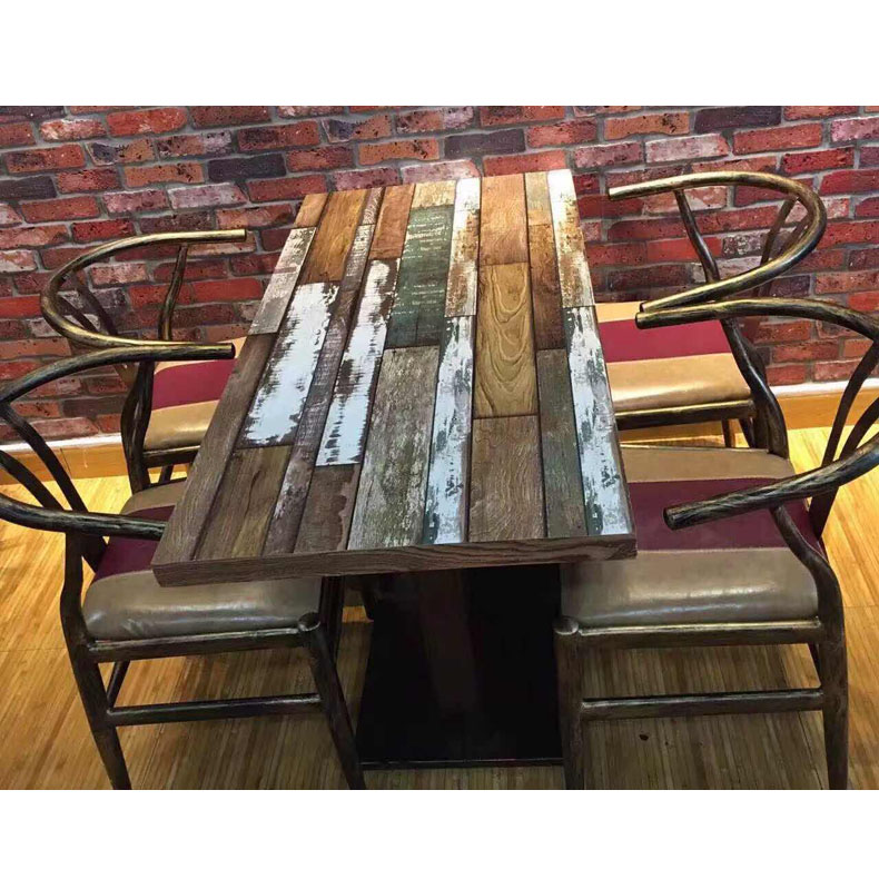 Vintage solid wood tables and chairs