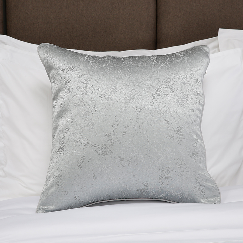 Gray rain stone flower throw pillow