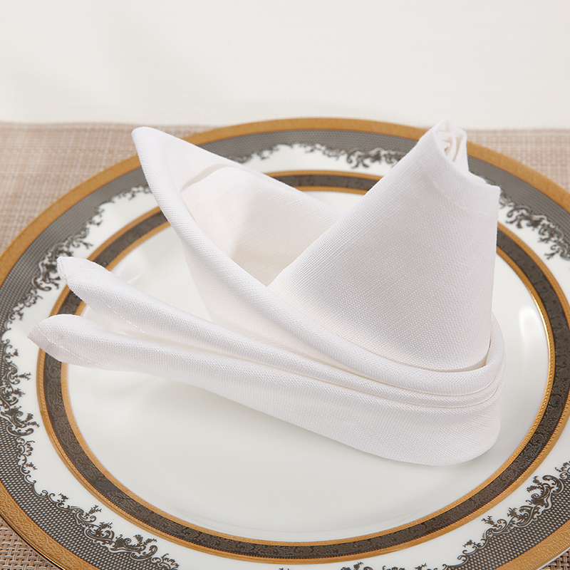 Pure white cloth napkin mouth cloth
