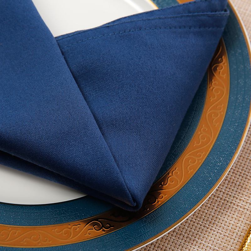 Elegant blue mat napkin