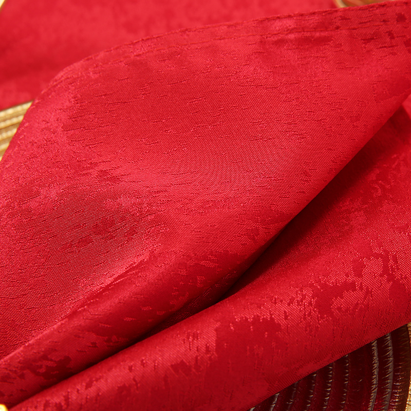 Red jacquard festive tablecloth