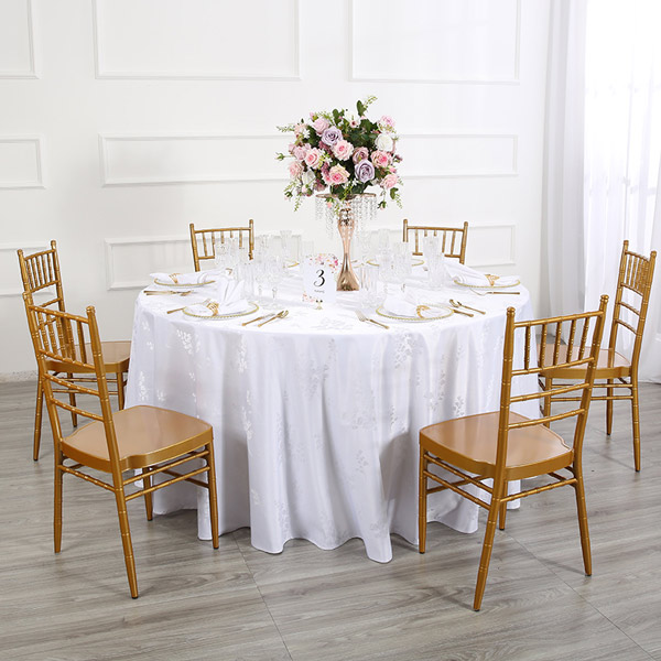 White Friendship flower tablecloth