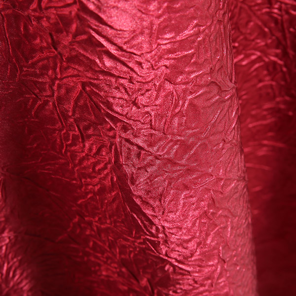 Festive red crepe table cloth