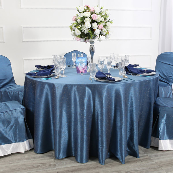 Sea and sky color jacquard tablecloth