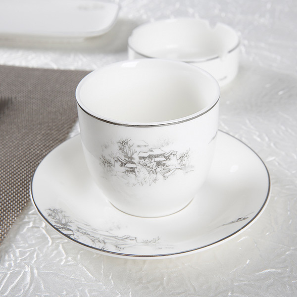 Ink Jiangnan bone China table tableware